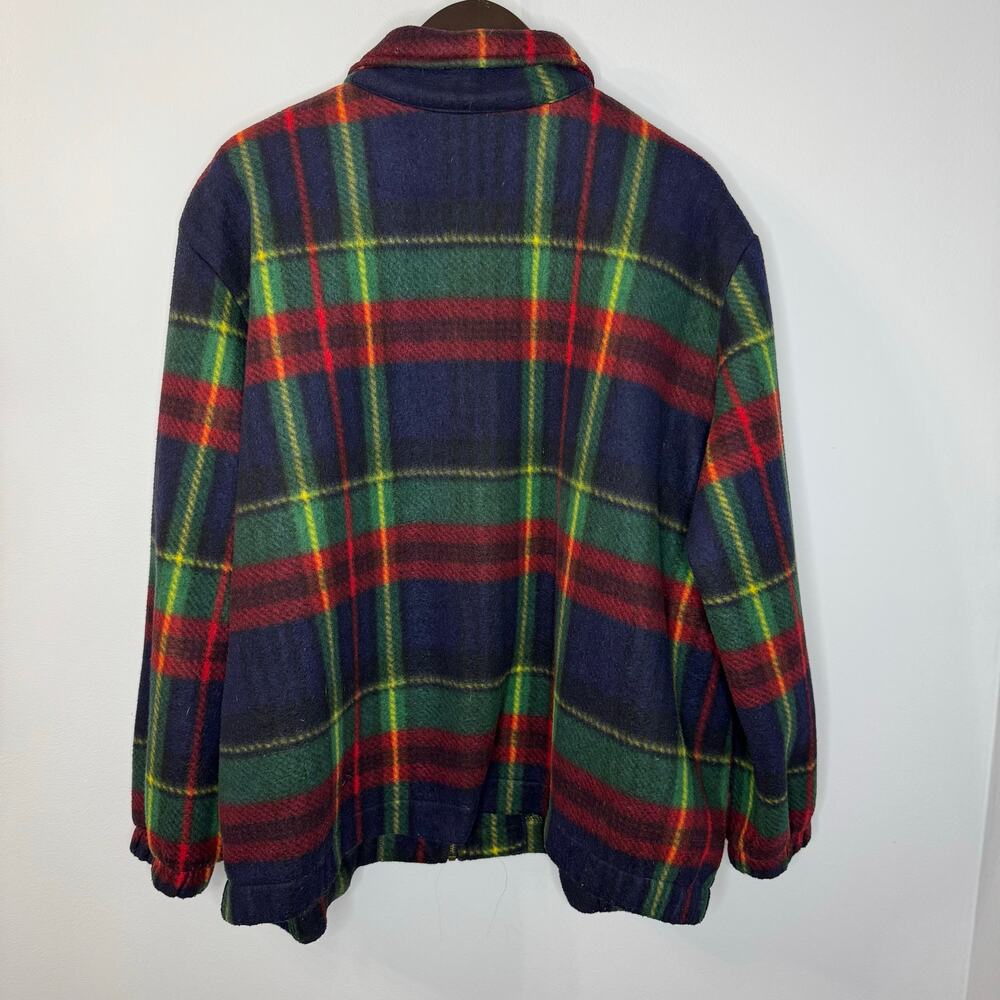 Vintage Teddi Full Zip Fleece Plaid Multi Jacket Full Zip Women's 2X - Picture 6 of 9